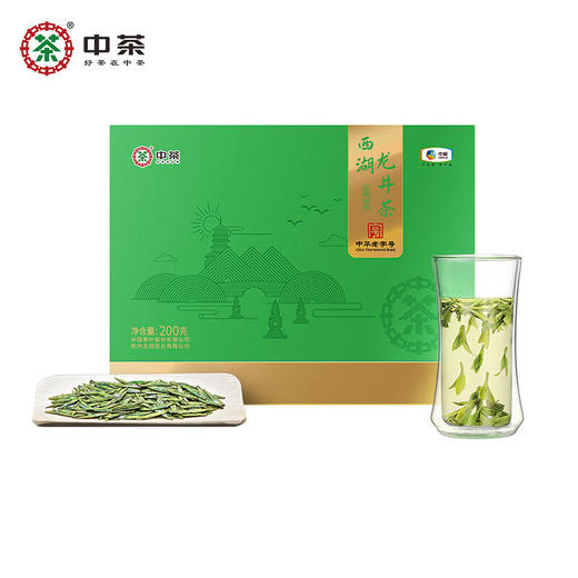 2024中茶纸包云栖产区西湖龙井200g绿茶中粮出品 商品图6