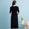 EITIE爱特爱夏季时尚简约通勤纯色修身连衣裙7407150 商品缩略图4