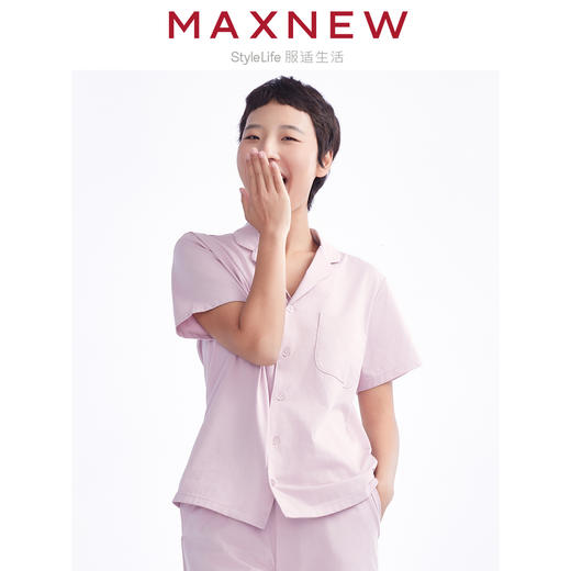 【家居】女装凉感吸湿排汗亲肤翻领上衣 1N2427401 商品图1