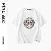 PINLI品立新中式2024夏季新款蝴蝶印花短袖T恤国潮盘扣男士体恤衫BG242111033 商品缩略图5