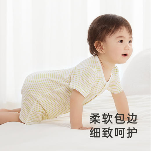 【商场同款】英氏婴儿连体衣夏季蚕丝莫代尔透气衣服男女新款 商品图3