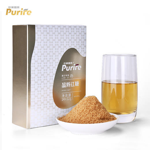 【限时5折】故乡好物 | 低GI晶炼红糖，低升糖指数蔗糖12g*14包 商品图3