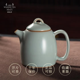 问鼎汝瓷天青复刻款大秦权壶