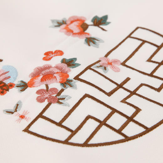 PF833斯尔丽2024新中式国风立领刺绣花纹盘扣直身型改良式旗袍连衣裙 商品图5