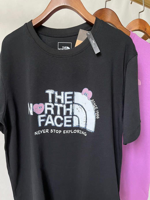 【4月9日 下午 16:00 TF成人T 秒杀】纯原北面爱心印花 宽版 情侣 短袖T恤 商品图1