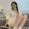 【颜值天花板！超可爱家居服套装】升级宽松慵懒版型，超软超亲肤！女夏季短袖草莓熊卡通睡衣睡裤两件套 商品缩略图1