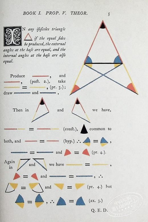 【中商原版】奥利弗 伯恩的欧几里得的元素 Oliver Byrne's Elements of Euclid 英文原版 Art Meets Science 几何 商品图6