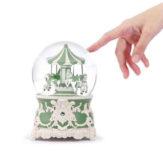 JARLL 120MM 旋转木马音乐盒水球 商品图8