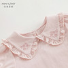 马克珍妮女童绣花娃娃领泡泡袖短袖T恤儿童上衣夏装新款240706 商品缩略图3