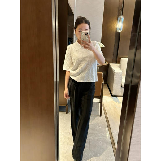 25特价 2404209   吕燕 条纹醋酸直筒 长裤 商品图10