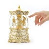 JARLL 120MM 旋转木马音乐盒水球+上盖 PD1901 金色 商品缩略图5