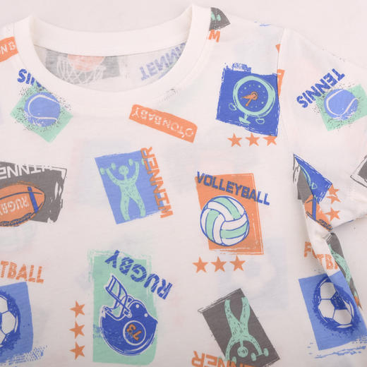 棉果果夏季新品男童纯棉短袖T恤M212140224279 商品图2