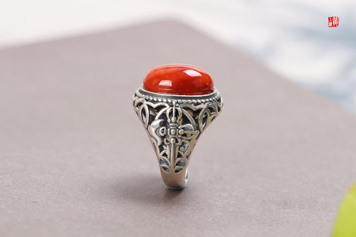 南红戒指【丹颜】，925银镶 商品图4