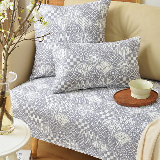 清雅和风竹纤维系列沙发巾棉四季通用高端轻奢防滑 商品图3