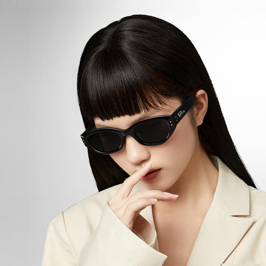 普莱斯新款太阳镜PBS24005A 不规则猫眼窄框 优质板材镜框 TAC偏光镜片 修颜宽边镜腿 男女同款 四色可选 商品图2