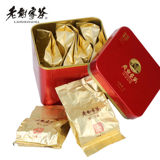 老谢家茶 黄山毛峰 谢四十大师茶·人字礼盒180g 商品图2