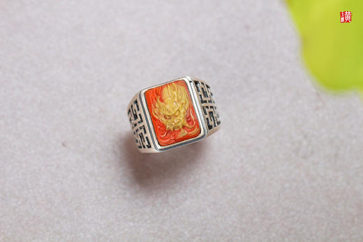 南红龙戒【飞龙在天】，925银镶 商品图5