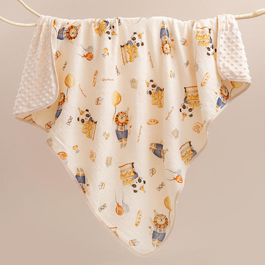 【AB双面可用！安抚保暖双重呵护】豆豆毯婴儿a类绉布童被抱被豆豆绒盖毯幼儿园宝宝卡通四季空调被 商品图9