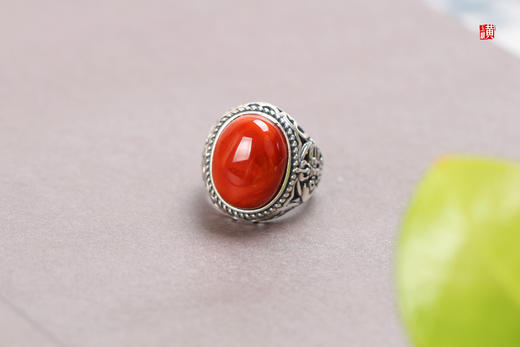 南红戒指【丹颜】，925银镶 商品图5