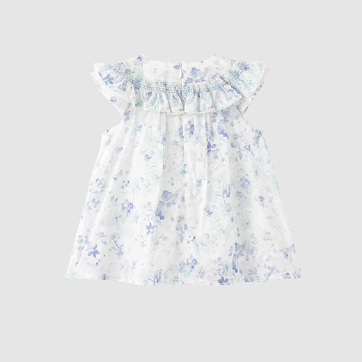 英氏-童衣类（夏）H4英梭短袖连衣裙幻彩淡紫纱11 商品图1