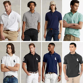 单品包邮现货 THS-特 无补 polo RL家 男士 马球刺绣经典fit朱地棉大马仔 小马仔刺绣polo 8色 AH2312