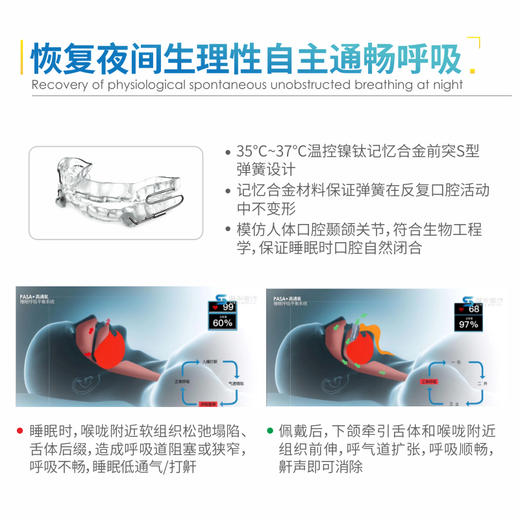 1【大额优惠咨询客服】思华医疗止鼾--定制式止鼾器 中国智造 解决低通气和鼾症 商品图2