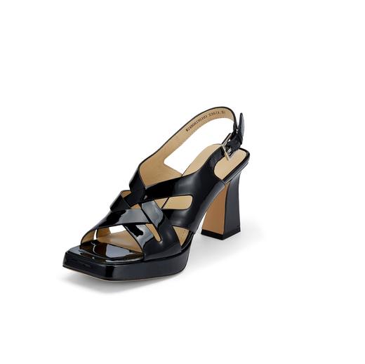 westory夏季新款法式细高跟绑带中空礼服鞋罗马凉鞋W24BG61951 商品图2