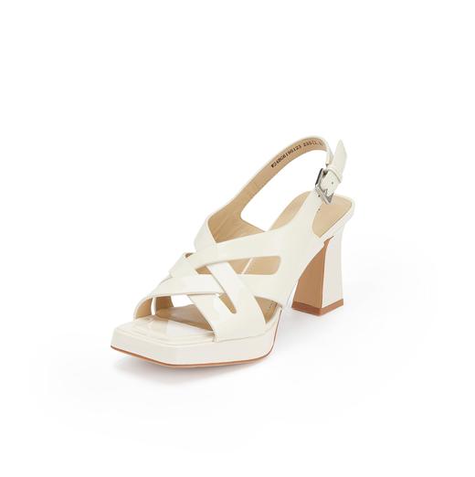 westory夏季新款法式细高跟绑带中空礼服鞋罗马凉鞋W24BG61951 商品图1