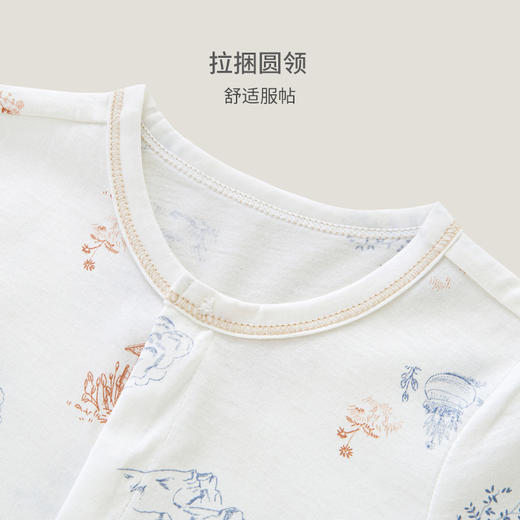 【商场同款】英氏婴儿连体衣男女宝夏季薄款短袖爬服哈衣 商品图1