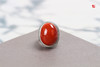 南红戒指【炽热】，925银镶 商品缩略图0