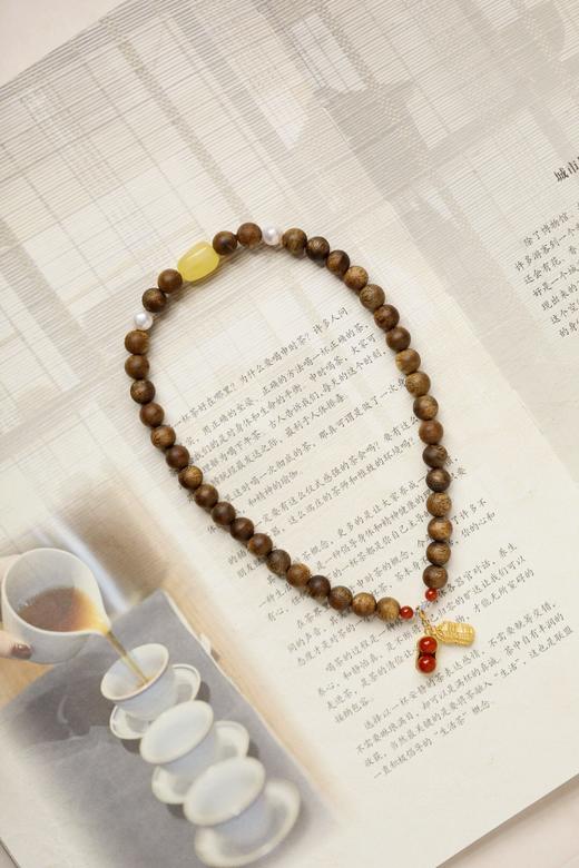 【青山特惠】8mm*38颗绿棋楠 妍蓉 沉香手串 c52 商品图0