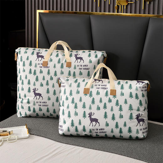 「39.9到手4件套！4款尺码」被子收纳袋子衣物整理袋大号大容量棉被防水防潮搬家袋学校打包袋 商品图3