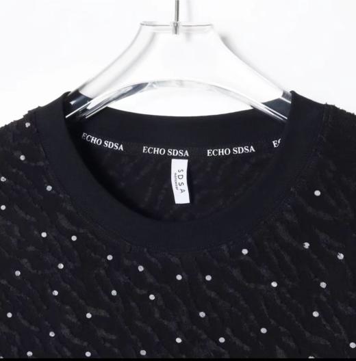 T756夏季斑点提花潮流男女短袖时尚新款百搭情侣T恤休闲宽松上衣 商品图4