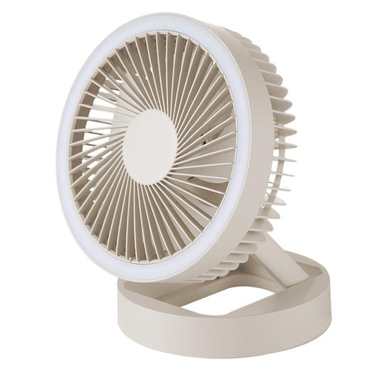 科西 多功能折叠风扇 家用台式壁挂 桌面小型带灯电风扇 露营 商品图4