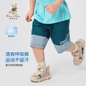 【90-130】【精典泰迪】男童夏季网眼速干短裤