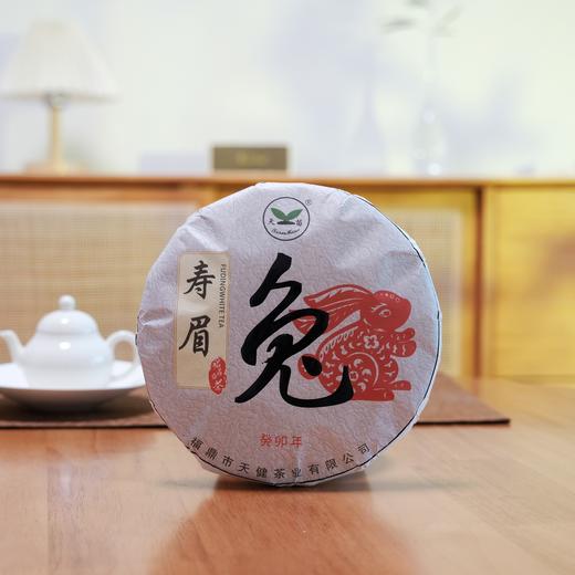 【兔年纪念版】天苗白茶 2023年一级寿眉饼 福鼎白茶 357g/饼（天猫同款） 商品图0