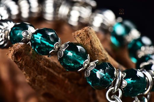 【繁花】绿琉璃老银手串-YS2403136 商品图6