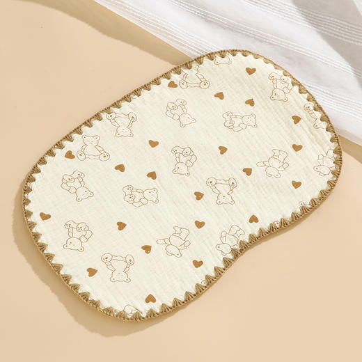 【2条装！天然全棉云片枕】新生婴儿十层棉纱布平枕初生枕巾宝宝云片枕头防吐奶枕垫吸汗低枕 商品图5