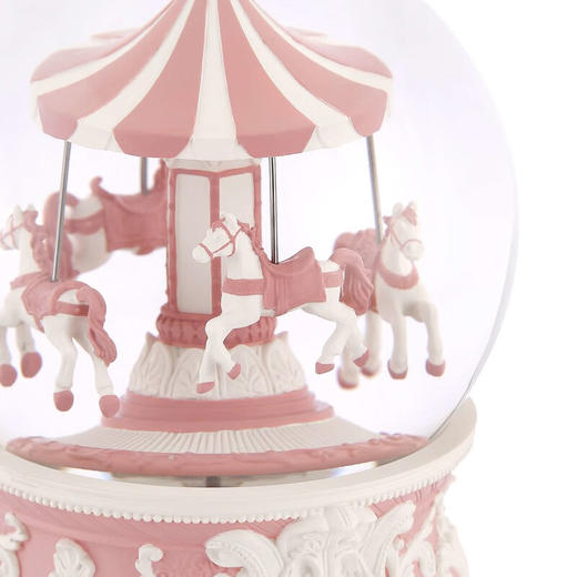 JARLL 120MM 旋转木马音乐盒水球 商品图2