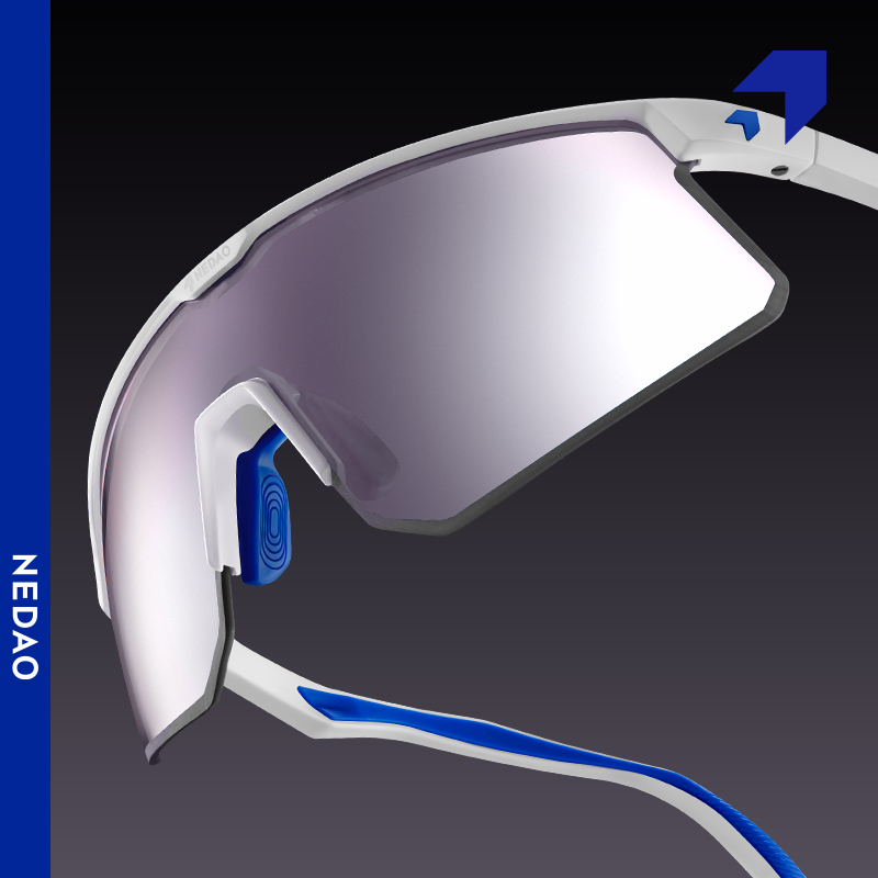 NEDAO内道防眩光防紫外线护目防风防泼水马拉松跑步越野运动眼镜