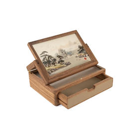 艷湘绣 天地人和文房雅物 桌面收纳盒
