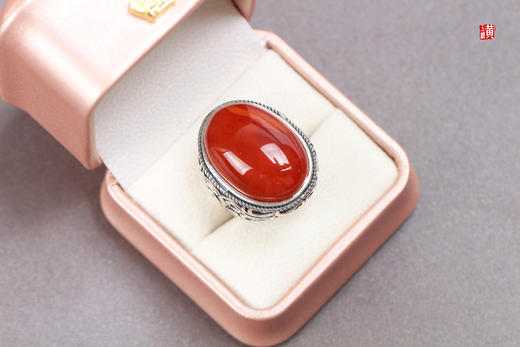 南红戒指【赤焰】，925银镶 商品图5
