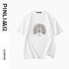 PINLI品立新中式2024夏季新款孔雀烫钻烫画短袖T恤男士圆领体恤BG242111019 商品缩略图3