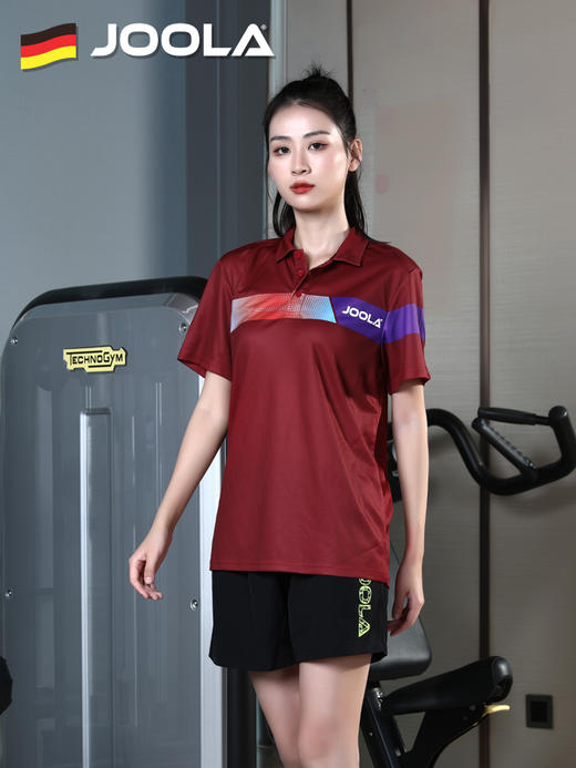 2024新款优拉JOOLA尤拉夏季乒乓球服公爵2男女短袖运动有领POLO衫 商品图3