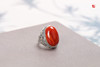 南红戒指【赤焰】，925银镶 商品缩略图3