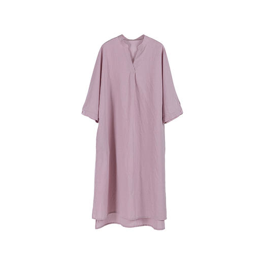 绽放206朵/高精水果酵素汉麻棉金属光泽七分袖宽松休闲显瘦连衣裙 商品图4