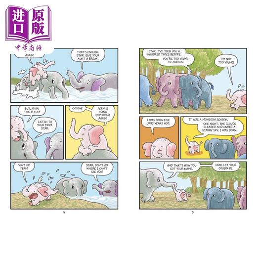 【中商原版】桥梁漫画 野外生存大象的明星 Surviving the Wild Star the Elephant 英文原版 儿童动物故事绘本 图画图像小说 商品图2