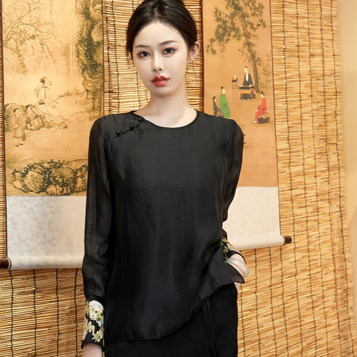 改良复古新中式，唐装汉服国潮刺绣中国风上衣OG-9674 商品图0