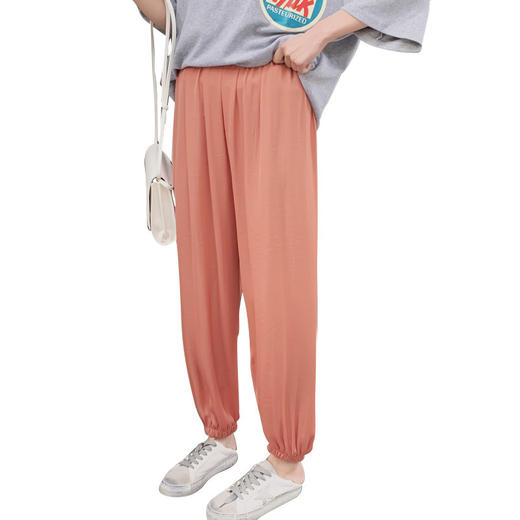 【雪纺面料，清凉贴身！】大码女装夏季凉凉裤显瘦阔腿裤胖mm防蚊裤宽松高腰雪纺垂感长裤子-lm！-ry 商品图10