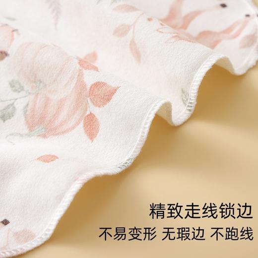 【5条装】婴儿口水巾针织纯棉喂奶手帕新生儿童用品宝宝超柔洗脸毛巾小方巾 商品图3